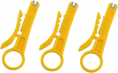 Mini Kabel Stripper - Tang Krimper - Draad Strippen - Veilig in Gebruik - 9cm - Zilver