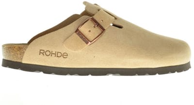 Rohde Sunnys No15 klompen dames pantoffels muiltjes leer 6071 natuur