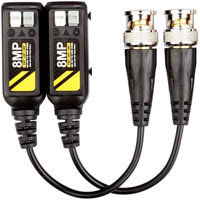 Allecto - Video Balun Transceiver - 8MP HD - Voor CCTV Camera's - BNC Aansluiting - Beveiligingscamera - Hoge kwaliteit - Geschikt voor Beveiliging...