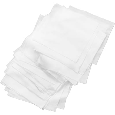 200 Stuks Reinigingsdoekjes Polyestervezel Uniforme Textuur Sterke Absorptie Stofvrij Cleanroom Doekjes white