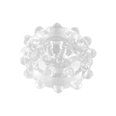 PowerPlus Flexibele Cockring Geribbeld - transparant