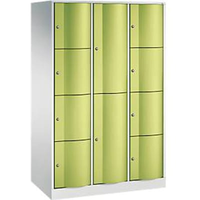 C+P combikast Resisto, 3 vakken, 10 vakken, B 1148 x D 640 x H 1950 mm, lichtgrijs