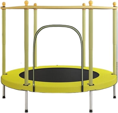 Mini Trampoline - Rebounder Fitness - Thuis Fitness - Low-Impact Oefeningen - Compact Formaat - Geel