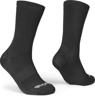 GripGrab - FastStream Aero Fietssokken Hoog Performance Zomer Wielren Sokken Tijdrijden - Unisex - Zwart - Maat S (38-41)