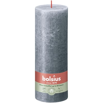 Bolsius Stompkaars Rustiek Slate Blue - 19 cm / ø 7 cm
