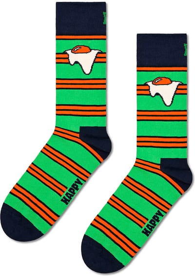 Happy Socks - Egg On Stripe Sock - Unisex - Sokken