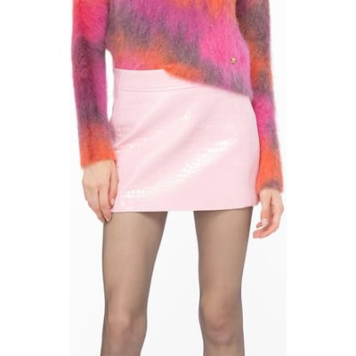 PINKO Goshu Skirt Marine Pink Taglia: 40 | Gonne di pelle Outlet | Donna | Rosa