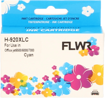 FLWR - Inktcartridge / Alternatief voor de HP 920XL / Cyaan
