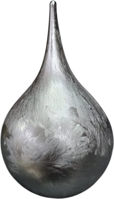 Mini Urn - Druppel - Glas - Zilver Frost - 200ml