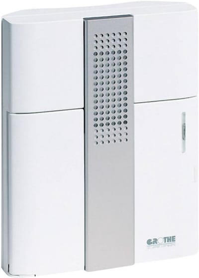 Draadloze Deurbel met 3 Melodieën en 83dB Volume, Wit/Zilver
