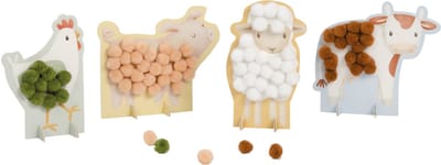 Little Dutch Knutselset Pompon Plakken - Little Farm