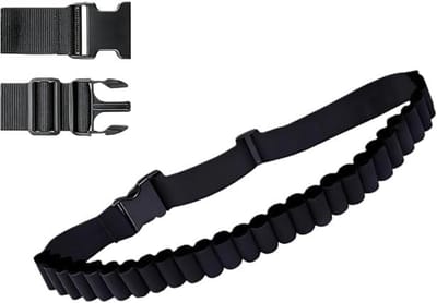 Thijox - 27 Gaten Flessengordel Zwart - Verstelbare Draagriem 130 cm - Duurzame Waterdichte Nylon Riem - Grote Capaciteit voor Feest en Outdoor Gebrui