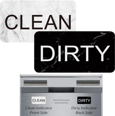 Dailygoods- Vaatwassermagneet Dubbelzijdig - Clean/Dirty Indicator