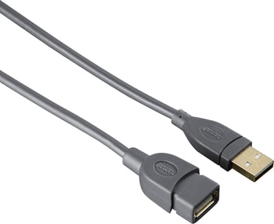 Hama 00125229 USB-kabel USB 2.0 3 m USB A Grijs