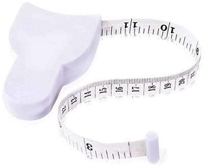 JHUBERS- Meetlint - Opvouwbaar meetlint voor lichaamsmetingen - Omtrekmeter - Naaien - Fitness - Schaalverdeling - Kunststof 8 x 5,5 cm - Lichaamsmeetlint