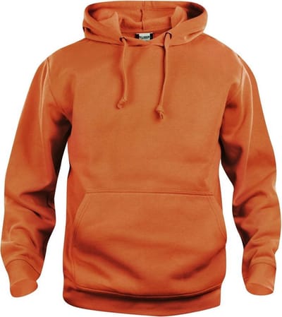 Clique Basic hoody Dieporanje maat XS