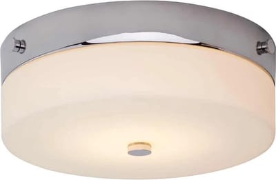 Landelijke Plafondlamp - Steady Lighting - Metaal - Landelijk - GX53 - L: 23.5cm - Voor Binnen / Binnen - Woonkamer - Eetkamer - Zilver