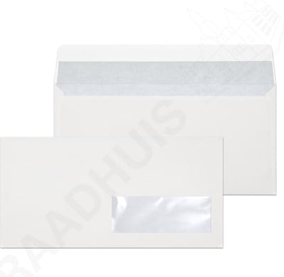 Raadhuis dienstenvelop DL (EA5/6) - 110x220mm - venster rechts - met plakstrip - wit - 500 stuks - envelop