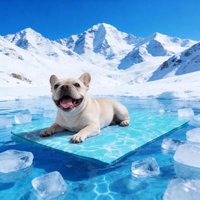 Famanu – Koelmat voor honden en katten, zelfkoelend met niet-giftige gel, 65 x 50 cm, ideaal voor warme dagen