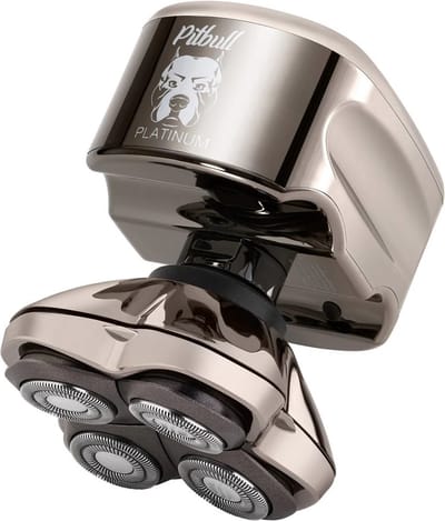 Skull Shaver® Pitbull Platinum PRO X5 - Head and Face Shaver - Nieuwste Model Met Luxe Travelcase - Hoofd- & Gezichtsscheerapparaat - Met Spoelbakje En Luxe Travel Case - EU Stekker - Scheerapparaat - Cadeau Voor Hem - Vaderdag Cadeau