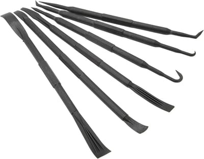 Set van 2 Prying Bars met Dubbel Eindontwerp, Verwijderingstool voor Moeilijk Bereikbare Plaatsen, 7-5/8 inch, Ideaal voor Kluswerk en Renovatie