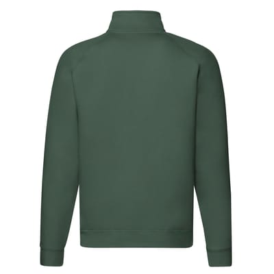 Fruit of the Loom Unisex Premium Sweatshirt met Kwart Ritssluiting voor Volwassenen (Fles groen)