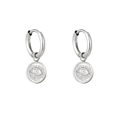 Oorbellen Magic Eye - Zilver