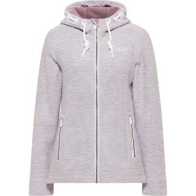 ICEBOUND Yuka serie Gebreide fleece jas Dames licht lavendel melange