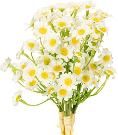 Kunstmatige kamille als boeket bloemen voor natuurlijke en onderhoudsv