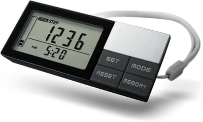 Stappenteller - Loopmeter Calorieënteller - Gezondheid bijhouden - 7 Dagen Geheugen - 14 x 9 x 4 cm - Zwart