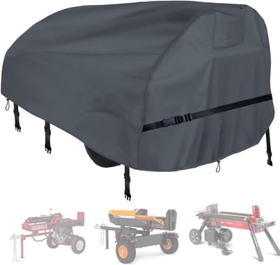 Waterdichte afdekzeil voor houtsplijter 15-45 ton, 89 × 45 × 39 inch, heavy-duty Oxford-doek, bescherming tegen alle weersomstandigheden, met ventilatiegatontwerp