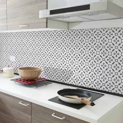Zelfklevende tegelmuurstickers voor keuken en badkamer - 30 Danton Azulejo cementtegelstickers - 30 stickers 20x20cm