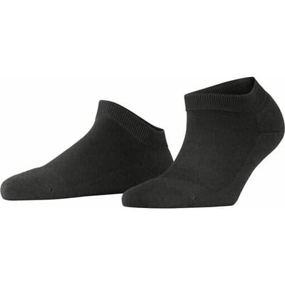 FALKE ClimaWool kort eenkleurig wol lyocell sneakersokken enkelsokken dames grijs - maat 39-40