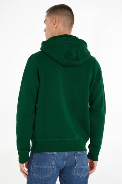Tommy Hilfiger hoodie met biologisch katoen prep green