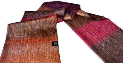 Alpaca D'Luxe Sjaal - Hypoallergeen - Oranje - Scarf - Handgemaakt met alpacawol - Zacht en van Kwaliteit - Luxe cadeau - Duurzaam - Alpaca - Shawls - Multicolor - Sjaals Dames - Sjaals Heren - Sustainable - Comfortabel - Hoogwaardige kwaliteit