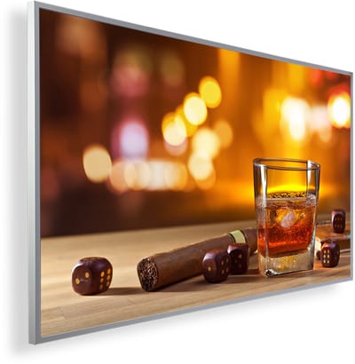 Infrarood Verwarmingspaneel 600W met fotomotief en Smart Thermostaat (5 jaar Garantie) - Cigar Whiskey 166