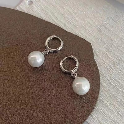 Vergulde Imitatie Parel Zirconia Oorbellen Voor Vrouwen Meisjes Feest Cadeau Rond Temperament Banket Sieraden