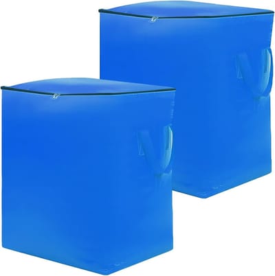 Extra grote 240L verhuiszakken voor kledingopslag - Waterdichte opbergzak met rits en stevige handvatten - Ideaal voor verhuizing en organisatie van kleding en textiel