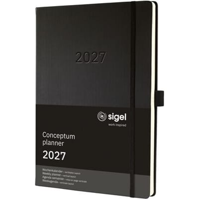 Sigel Weekkalender Conceptum C2718 DIN A4+ Kleur cover: Zwart 1 stuk(s) 192 bladzijden