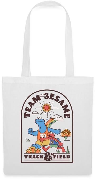 Sesamstraat Team Sesame Atletiek Tas Van Stof Schoudertas