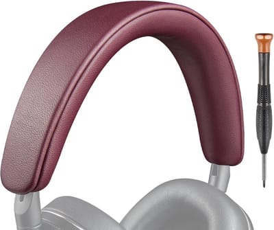 Dailygoods - SOULWIT Lamsleer hoofdbandhoes headband boven- en onderkant voor Bowers & Wilkins PX8/PX7 s2/PX7 s2e (niet geschikt voor PX7) hoofdtelefoons, vervangend hoofdbandkussen reparatieonderdeel
