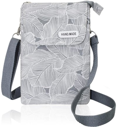 Dailygoods- Telefoon Tas - Multifunctionele Schoudertas - Crossbody Tas Dames - Katoenen Telefoontas - Lichtgewicht 109g - Afmetingen 13,5x19,5x2 cm