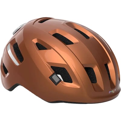 MET E-Mob Fietshelm Mannen & Vrouwen – Fietshelm E bike Volwassenen – Maat L (58-61cm) – Copper