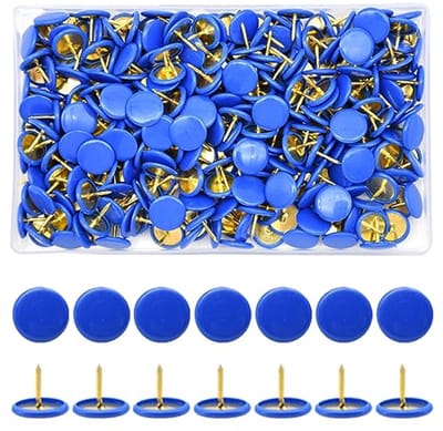 300 kleurrijke punaises voor borden en prikborden - 10 x 9 mm