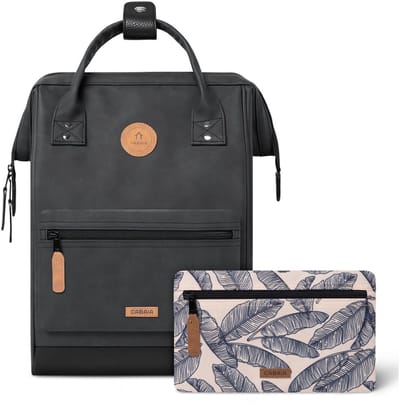 CABAIA - Rugzak Adventurer Medium 18L Le Havre, Computercompartiment 13", Levenslange garantie, Brede opening - Zwart