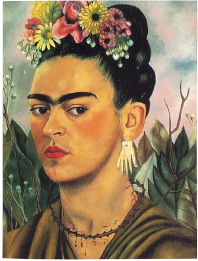 Lanzfeld Frida Kahlo - Schetsboek Blanco - 36 Pagina's - Self-Portrait Dr Eloesser - Softcover