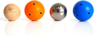 Gewogen Hockey Oefenballen Set (4 Stuks) - Indoor & Off-Ice Stickhandling Training