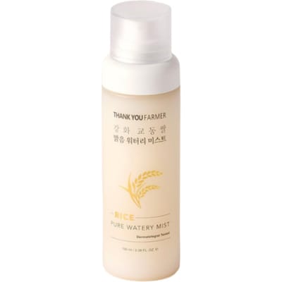 THANK YOU FARMER Rijst Puur Essentieel Waterige Mist 100ml - Hydraterende & Verhelderende Melkachtige Toner Mist