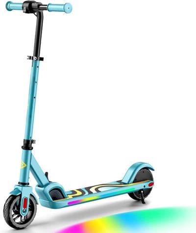 SCH® Elektrische Step voor Kinderen - Elektrische Step - Blauw- 75cm x 25cm x 14cm
