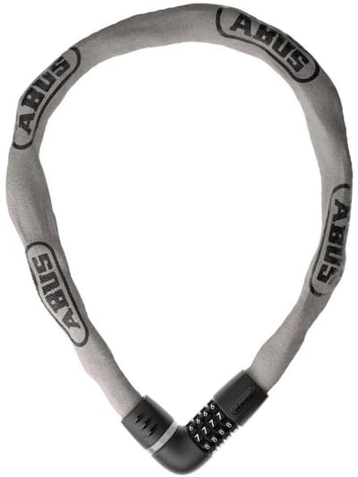 Fietsslot ABUS Kettingslot - Tresor 6807C - Security level 7 - grijs - 110 cm - Geschikt voor elektrische fietsen en stadsfietsen